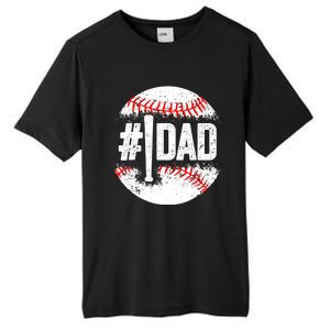 Baseball Number One Daddy Son Baseball Father's Day Tall Fusion ChromaSoft Performance T-Shirt