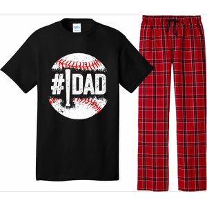 Baseball Number One Daddy Son Baseball Father's Day Pajama Set