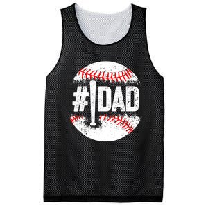 Baseball Number One Daddy Son Baseball Father's Day Mesh Reversible Basketball Jersey Tank