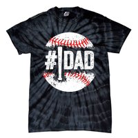 Baseball Number One Daddy Son Baseball Father's Day Tie-Dye T-Shirt