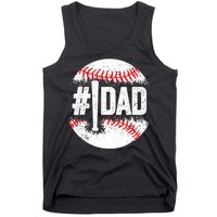 Baseball Number One Daddy Son Baseball Father's Day Tank Top