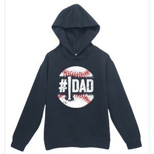 Baseball Number One Daddy Son Baseball Father's Day Urban Pullover Hoodie