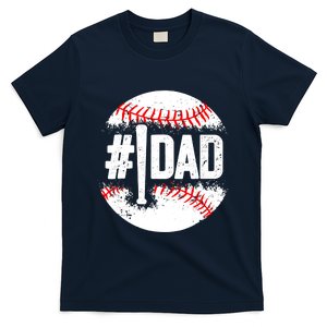 Baseball Number One Daddy Son Baseball Father's Day T-Shirt