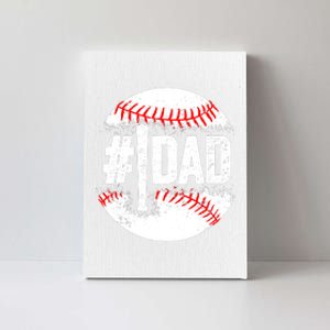 Baseball Number One Daddy Son Baseball Father's Day Canvas