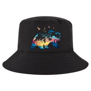 Bear Nature Outdoor Mountains Forest Trees Bear Wildlife Cool Comfort Performance Bucket Hat