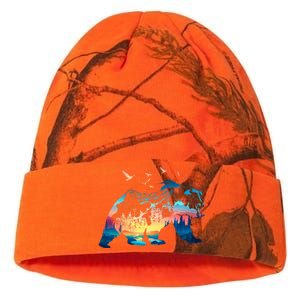 Bear Nature Outdoor Mountains Forest Trees Bear Wildlife Kati Licensed 12" Camo Beanie