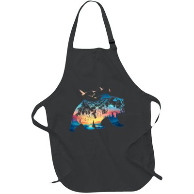 Bear Nature Outdoor Mountains Forest Trees Bear Wildlife Apron