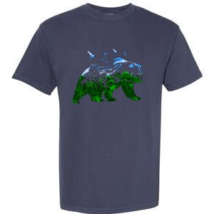 Bear Nature Outdoor Mountains Forest Trees Bear Wildlife Garment-Dyed Heavyweight T-Shirt