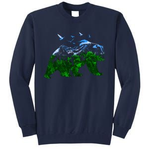 Bear Nature Outdoor Mountains Forest Trees Bear Wildlife Tall Sweatshirt