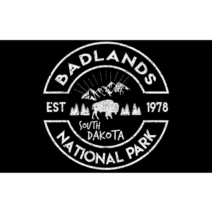 Badlands National Park Retro Hiking Vintage South Dakota Bumper Sticker