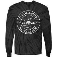 Badlands National Park Retro Hiking Vintage South Dakota Tie-Dye Long Sleeve Shirt