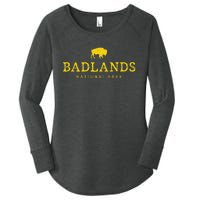 Badlands National Park Bison South Dakota Buffalo Souvenir Women's Perfect Tri Tunic Long Sleeve Shirt