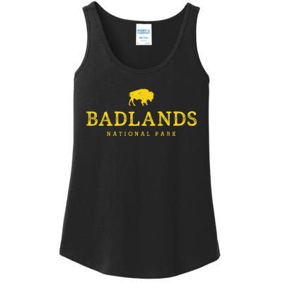 Badlands National Park Bison South Dakota Buffalo Souvenir Ladies Essential Tank