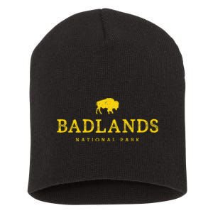 Badlands National Park Bison South Dakota Buffalo Souvenir Short Acrylic Beanie