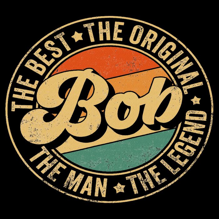 Bob Name Personal Gifts First Name Retro Bob Father's Day 16 in Basic Backpack