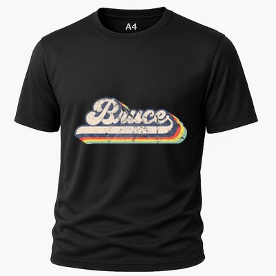 Bruce Name Personalized Vintage Retro Cooling Performance Crew T-Shirt