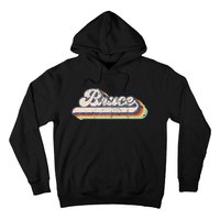 Bruce Name Personalized Vintage Retro Hoodie