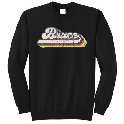 Bruce Name Personalized Vintage Retro Sweatshirt