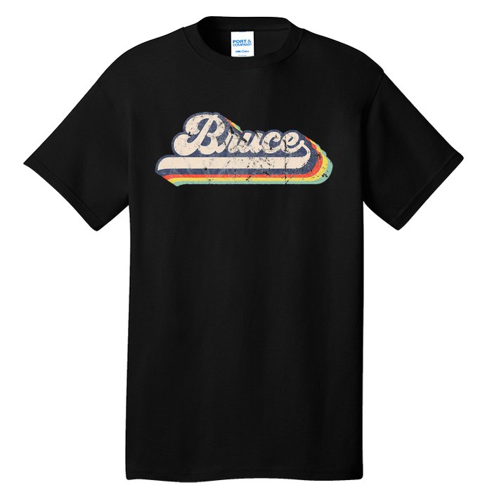 Bruce Name Personalized Vintage Retro Tall T-Shirt