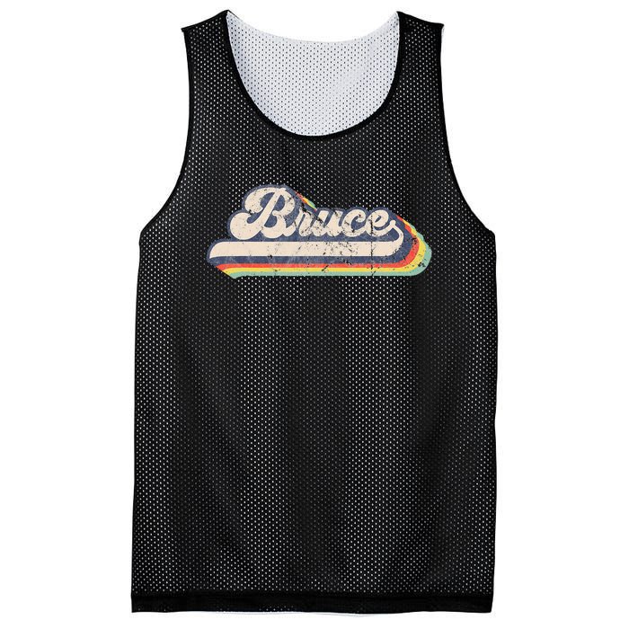 Bruce Name Personalized Vintage Retro Mesh Reversible Basketball Jersey Tank