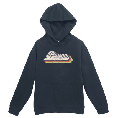 Bruce Name Personalized Vintage Retro Urban Pullover Hoodie