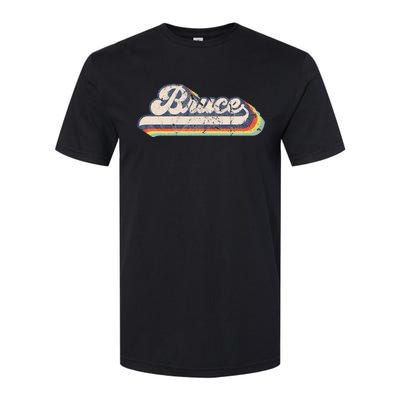 Bruce Name Personalized Vintage Retro Softstyle CVC T-Shirt