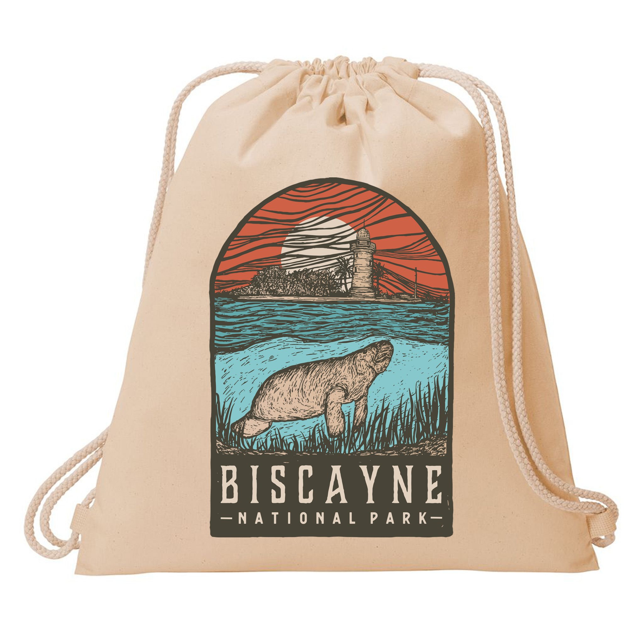 Biscayne National Park Drawstring Bag