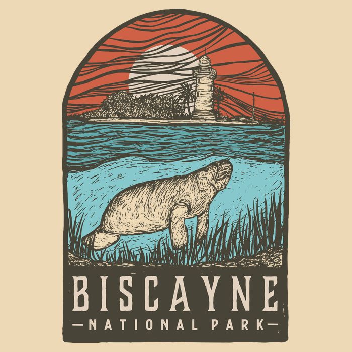 Biscayne National Park Drawstring Bag