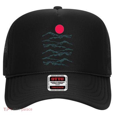 Badlands National Park Southwest Desert Western Sunset Mountains High Crown Mesh Back Trucker Hat