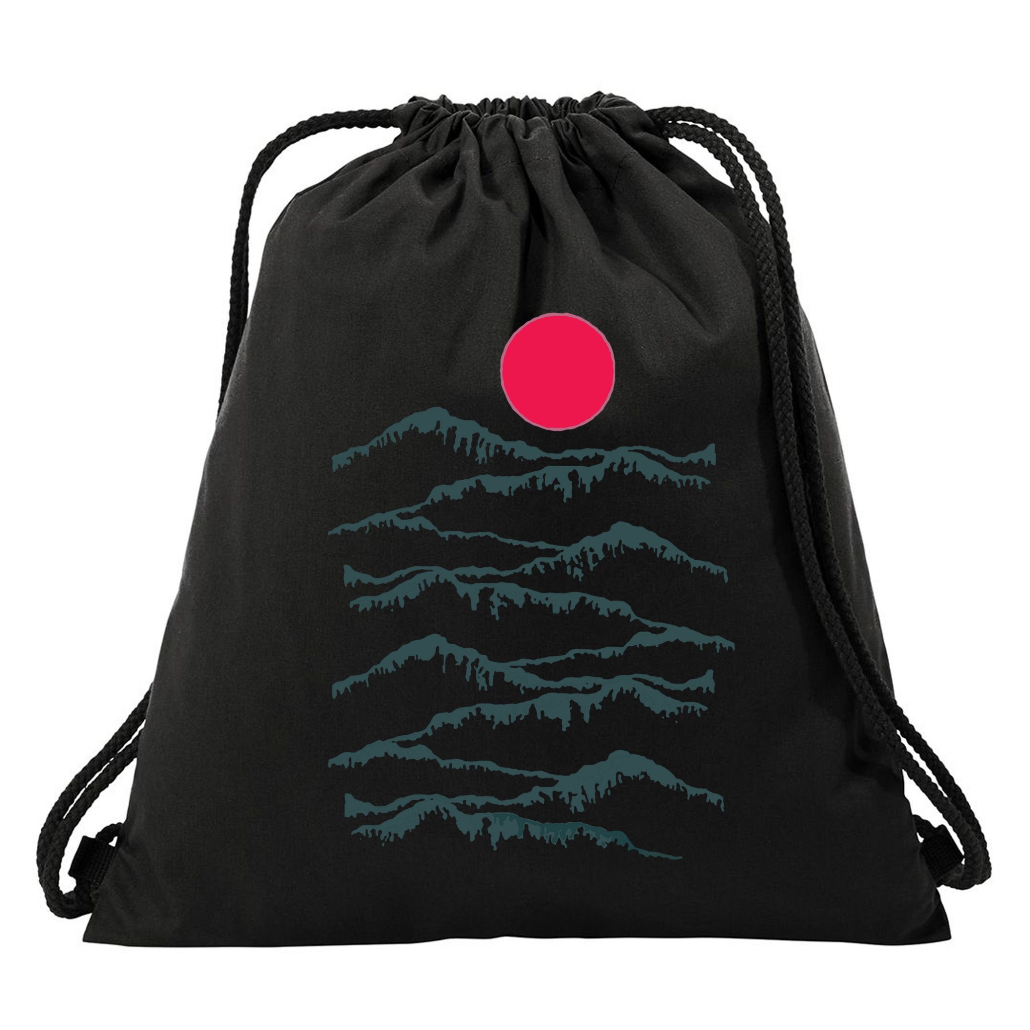 Badlands National Park Southwest Desert Western Sunset Mountains Drawstring Bag