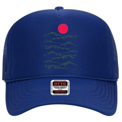 Badlands National Park Southwest Desert Western Sunset Mountains High Crown Mesh Back Trucker Hat