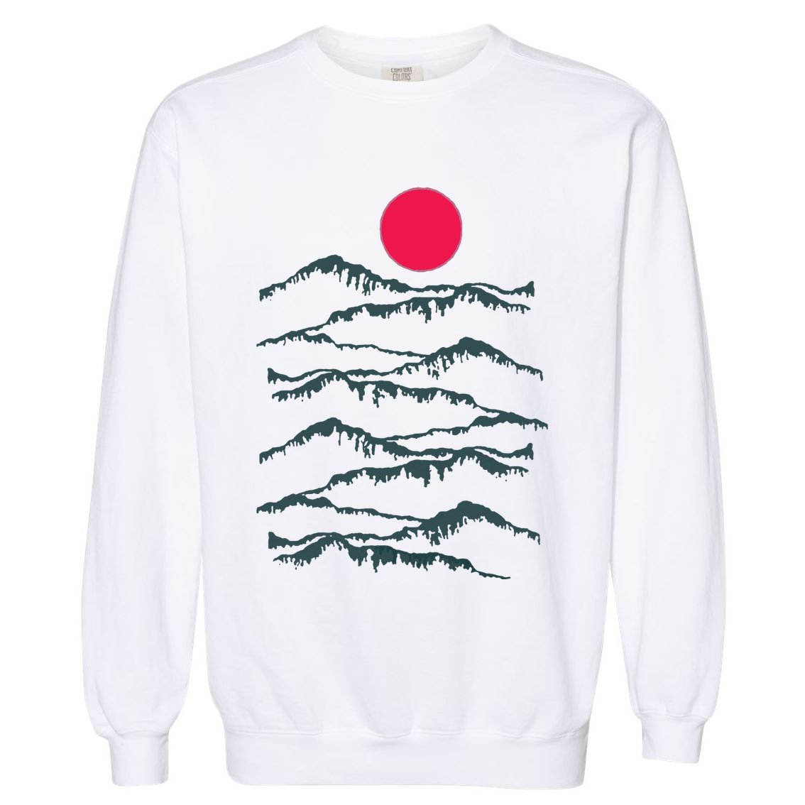 Badlands National Park Southwest Desert Western Sunset Mountains Garment-Dyed Sweatshirt