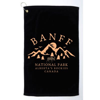 Banff National Park Est 1885 Vintage Canada Golf Towel