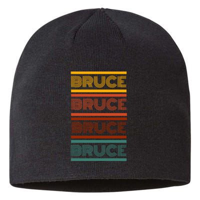 Bruce Name Personalized Vintage Retro Sustainable Beanie