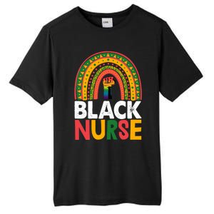 Black Nurse Power Rainbow African Black History Meaningful Gift Tall Fusion ChromaSoft Performance T-Shirt