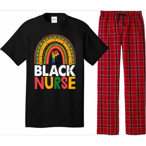 Black Nurse Power Rainbow African Black History Meaningful Gift Pajama Set