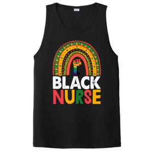 Black Nurse Power Rainbow African Black History Meaningful Gift PosiCharge Competitor Tank