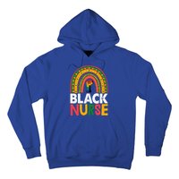 Black Nurse Power Rainbow African Black History Meaningful Gift Hoodie