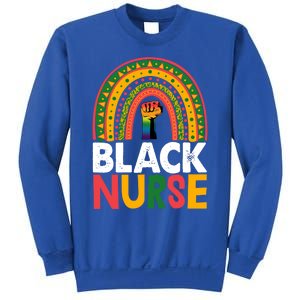 Black Nurse Power Rainbow African Black History Meaningful Gift Sweatshirt