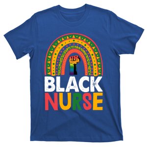 Black Nurse Power Rainbow African Black History Meaningful Gift T-Shirt