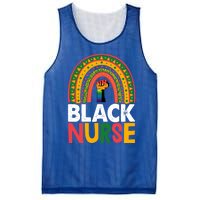 Black Nurse Power Rainbow African Black History Meaningful Gift Mesh Reversible Basketball Jersey Tank