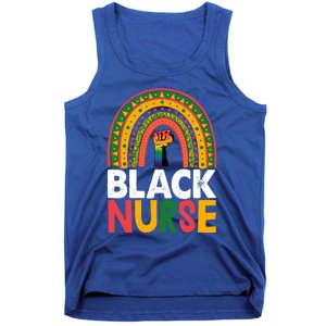 Black Nurse Power Rainbow African Black History Meaningful Gift Tank Top