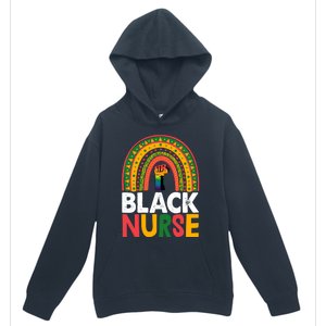 Black Nurse Power Rainbow African Black History Meaningful Gift Urban Pullover Hoodie