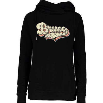 Bruce Name Personalized Womens Funnel Neck Pullover Hood