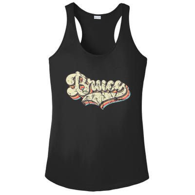 Bruce Name Personalized Ladies PosiCharge Competitor Racerback Tank