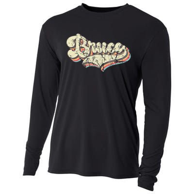 Bruce Name Personalized Cooling Performance Long Sleeve Crew