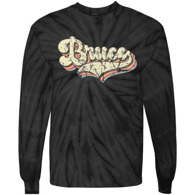 Bruce Name Personalized Tie-Dye Long Sleeve Shirt