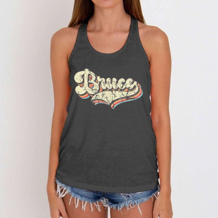 Bruce Name Personalized Women's Knotted Racerback Tank