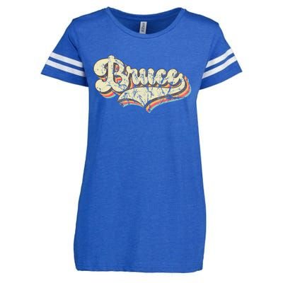 Bruce Name Personalized Enza Ladies Jersey Football T-Shirt