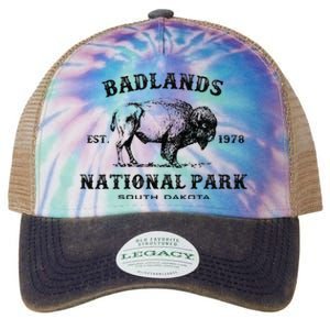 Badlands National Park South Dakota American Bison Souvenir Legacy Tie Dye Trucker Hat